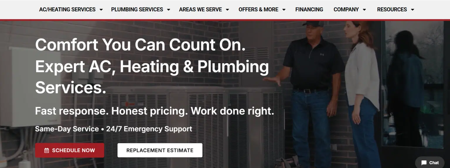 HVAC Website Build — Harper Media Group Case Study